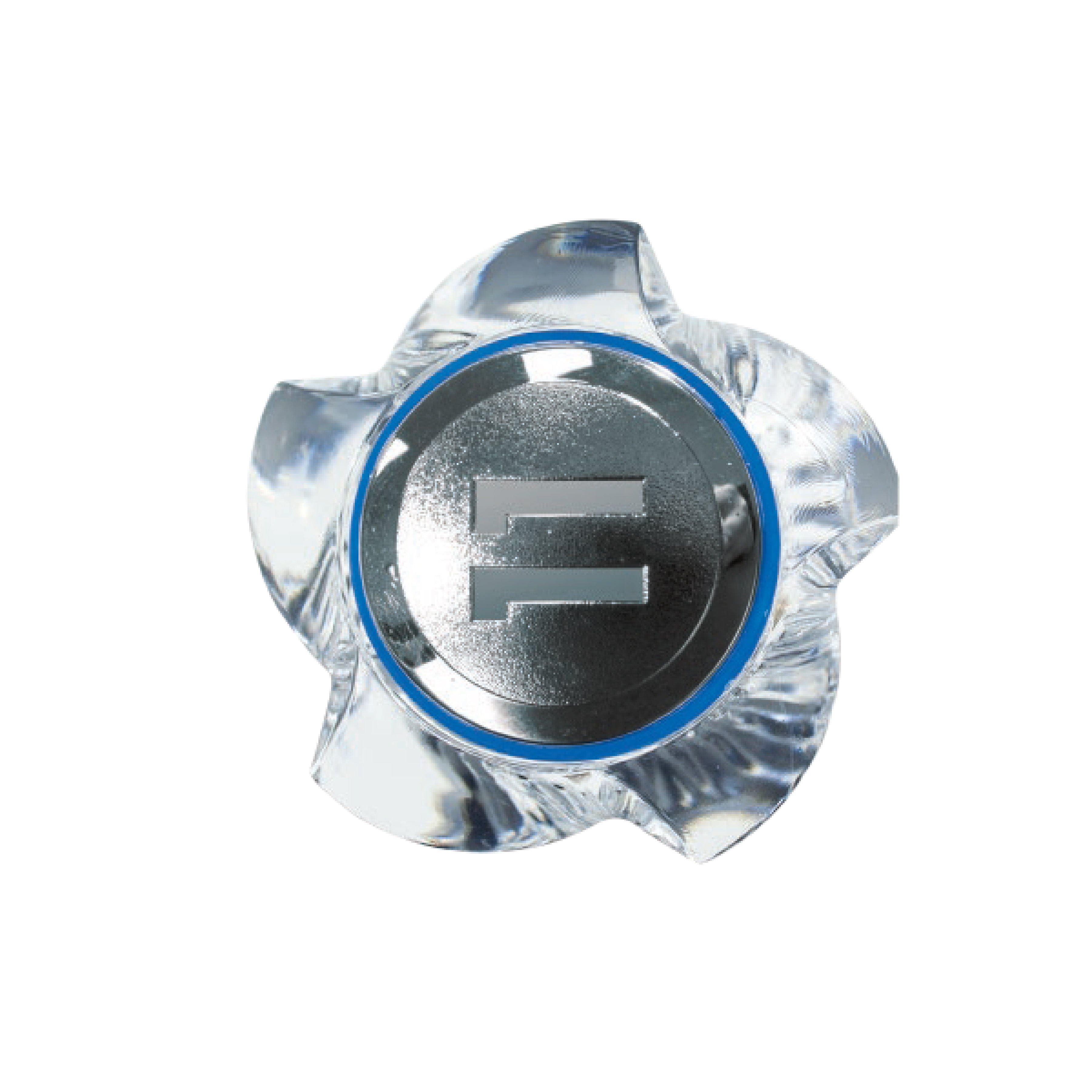 Perilla Acrílica Flor Franja Azul - Fratelli